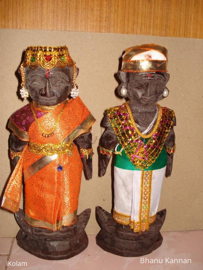 Rangoli: Mara paachi Doll Decoration