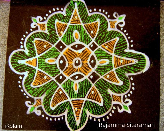 Rangoli: Line-Pulli ( not Lion-Puli) kolam