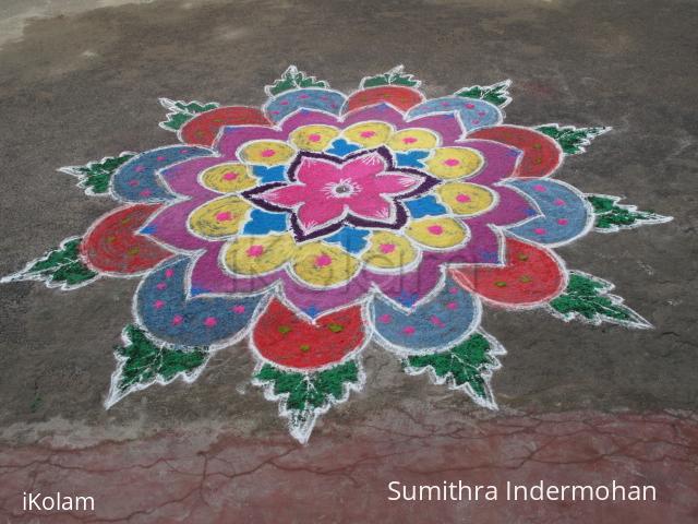 Rangoli: Free hand design rangoli