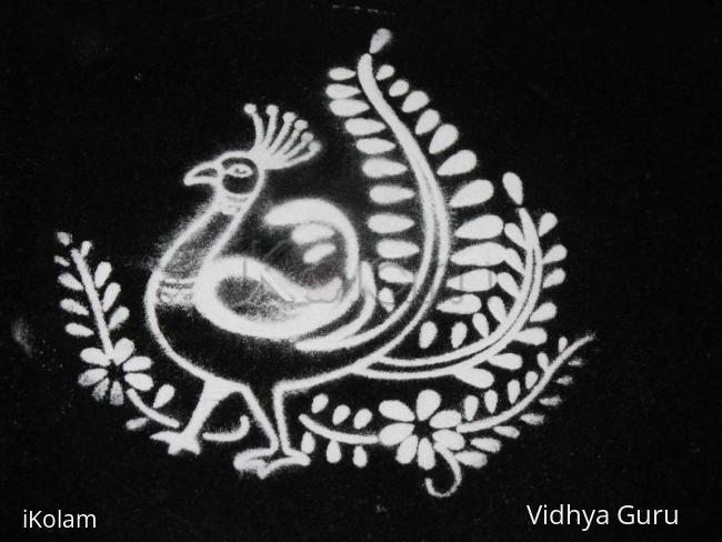 Rangoli: Stencil Peacock