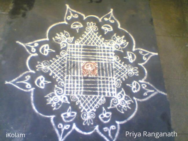 Rangoli: Podi Kolam Put for Kuppa Karthigai today