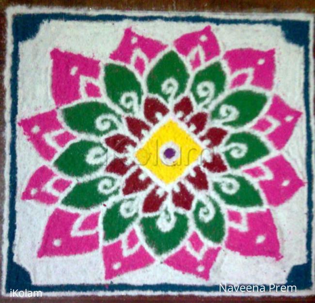 Rangoli: Holi Flower