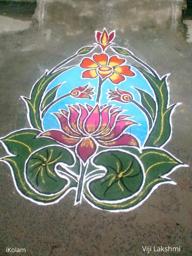 Rangoli: Lotus rangoli