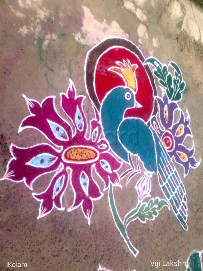 Rangoli: Bird rangoli