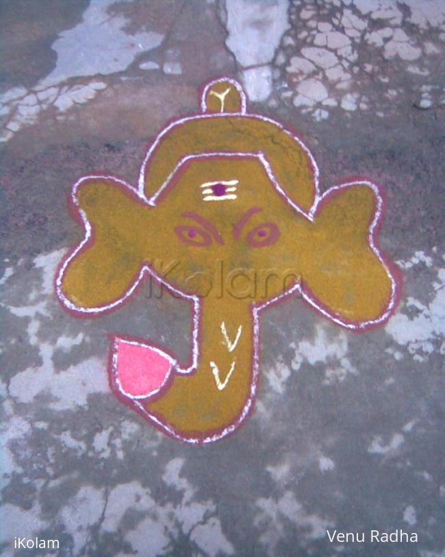 Rangoli: God' Ganesh