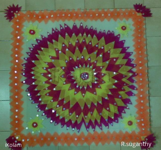 Rangoli: Sponge Kolam..