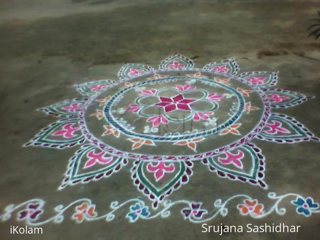 Rangoli: pongal kolam