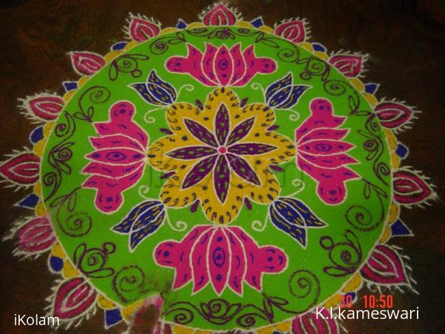 Rangoli: LOTUS RANGOLI