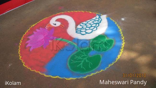 Rangoli: Duck 