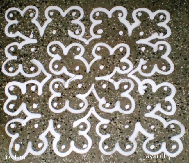 Rangoli: simple kolam