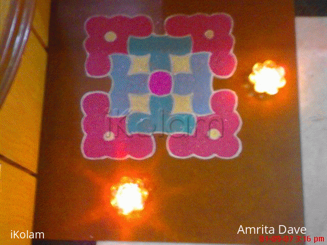 Rangoli: Satyanarayan Puja