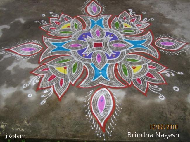 Rangoli: Shivrathri Kolam