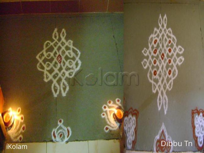 Rangoli: Simple Chiku Kolams