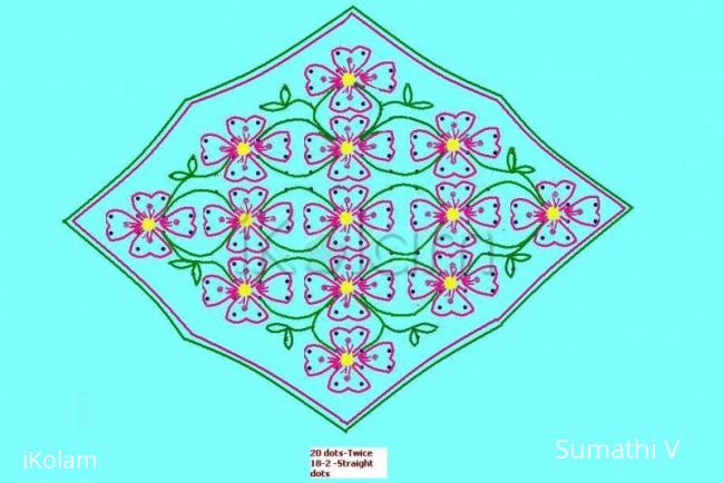 Rangoli: Spring Flowers