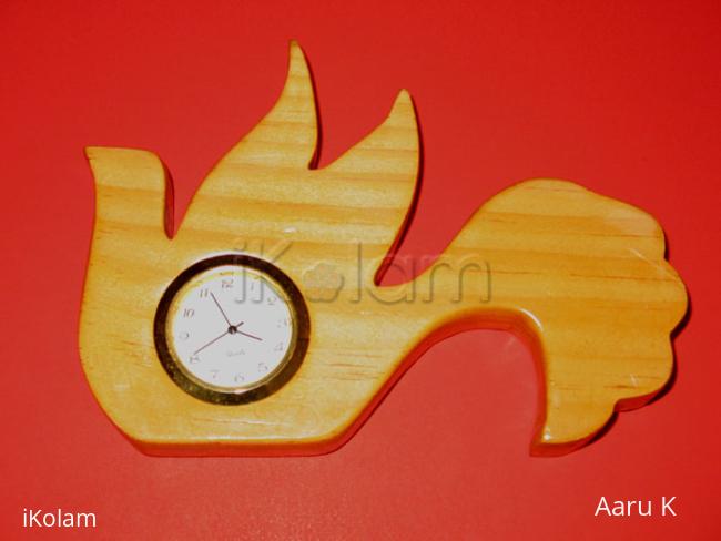 Rangoli: Bird clock