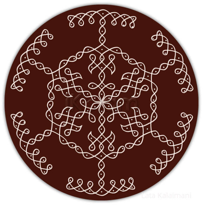 Rangoli: Circular dotted kolam