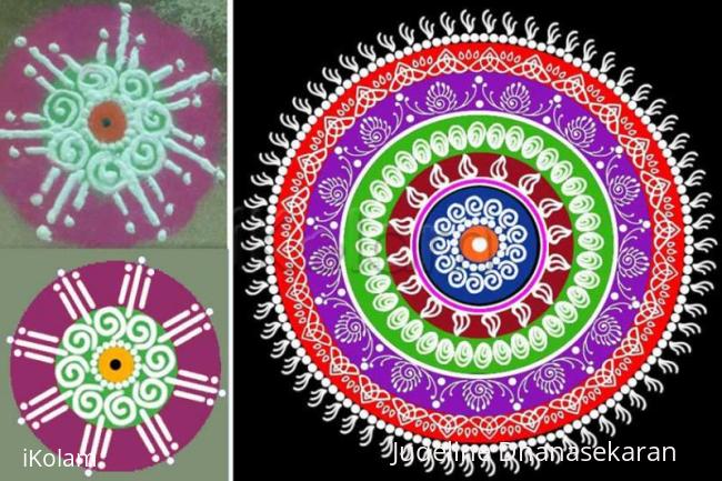 Rangoli: My computer Sanskar Bharathi Kolam 