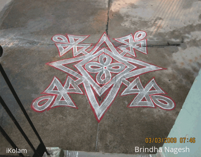 Rangoli: Metal tube rangoli