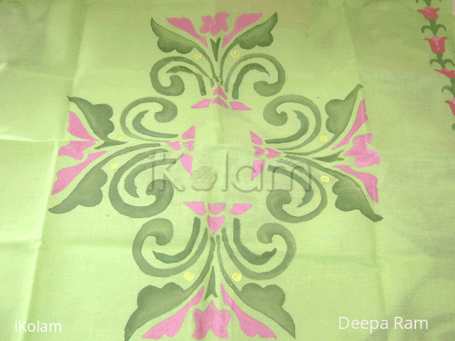 Rangoli: Modern tulip design