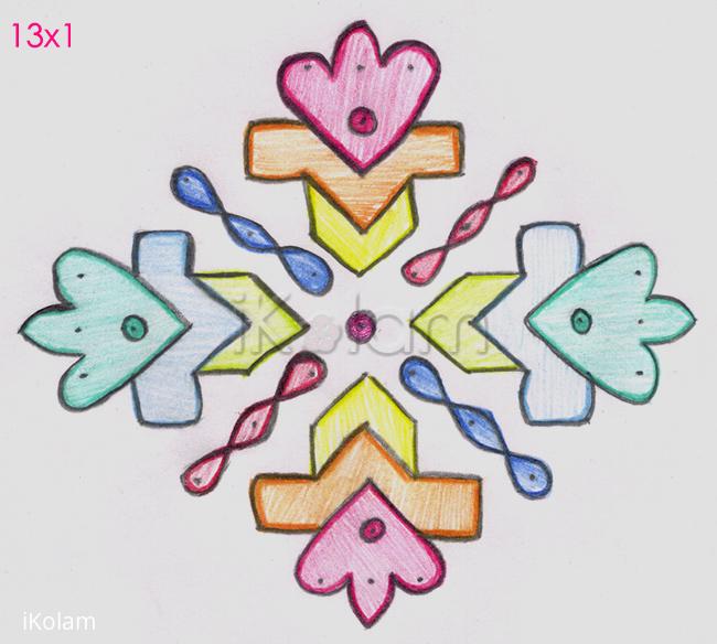 Rangoli: Dotted Cartoons