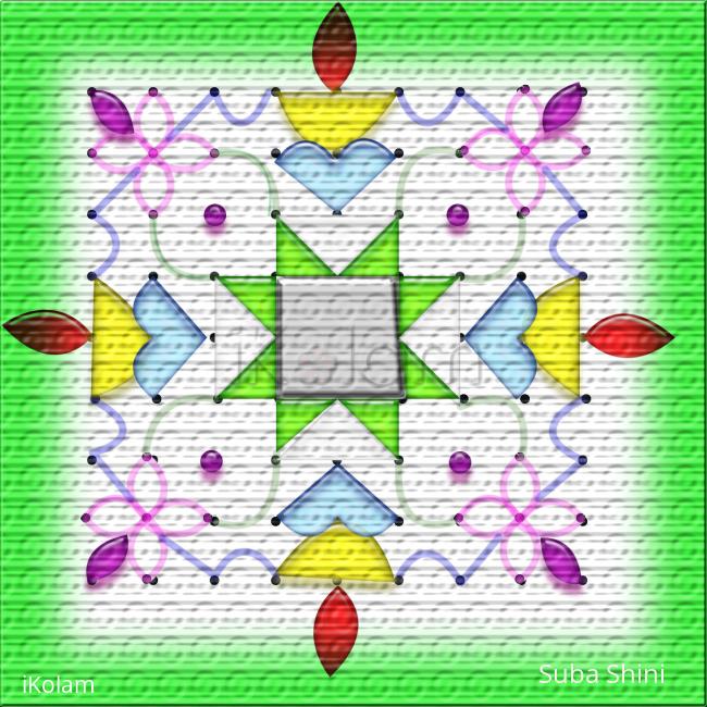 Rangoli: dotted kolam