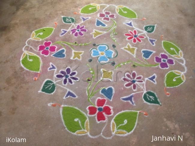 Rangoli: dotted kolam