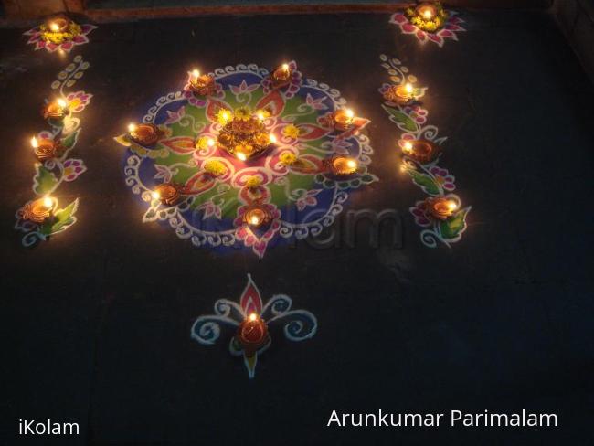 Rangoli: kolam for karthikai