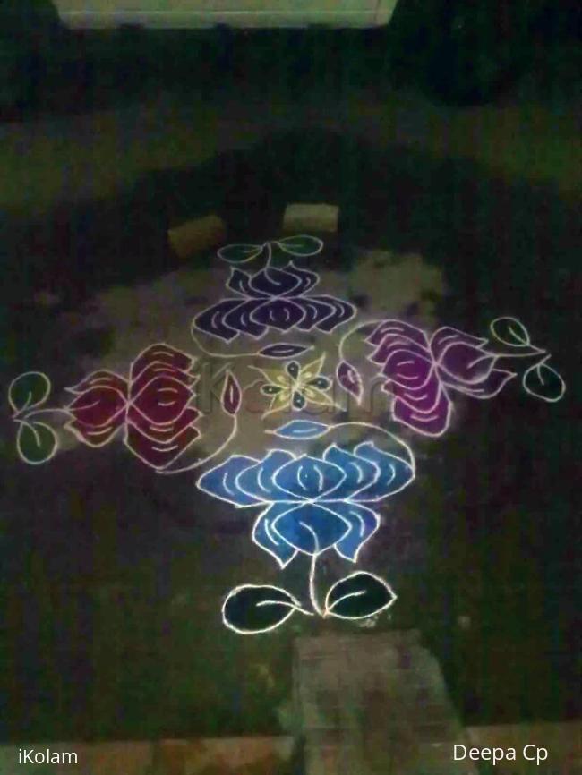 Rangoli: Lotus kolam