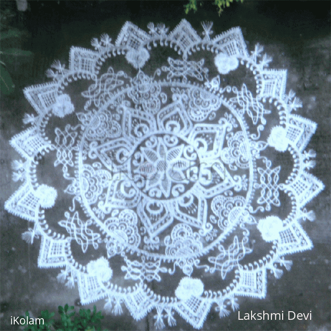 Rangoli: lace Applique rangoli