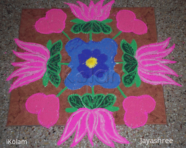 Rangoli: Lotuses