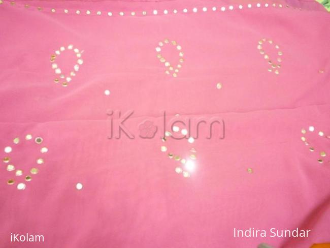 Rangoli: Mirror Work Saree 