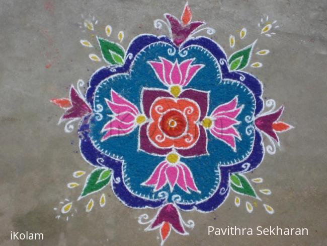 Rangoli: pongal kolam