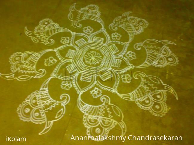 Rangoli: kolam made for Ayudhapooja