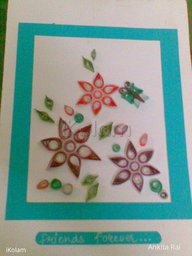 Rangoli: Quilling card