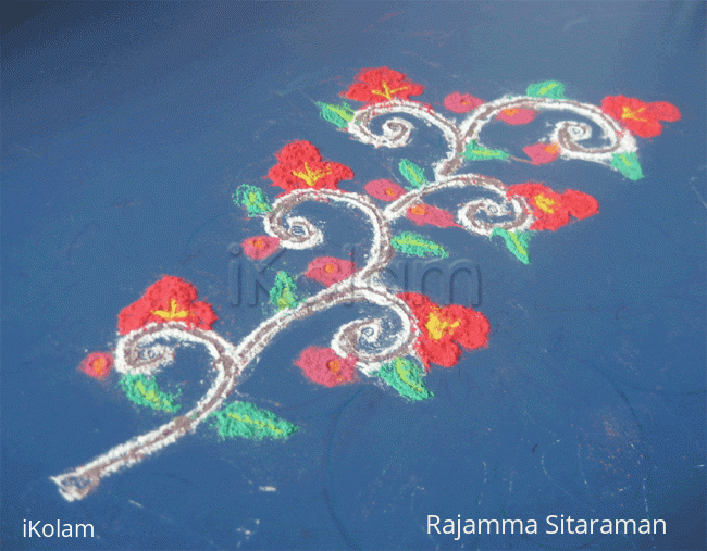 Rangoli: The flower of spring!