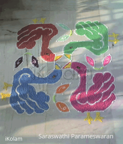 Rangoli: Rangoli - Swans