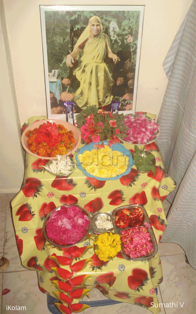 Rangoli: Mother Mira's Birthday