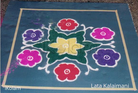 Rangoli: Delicate Roses