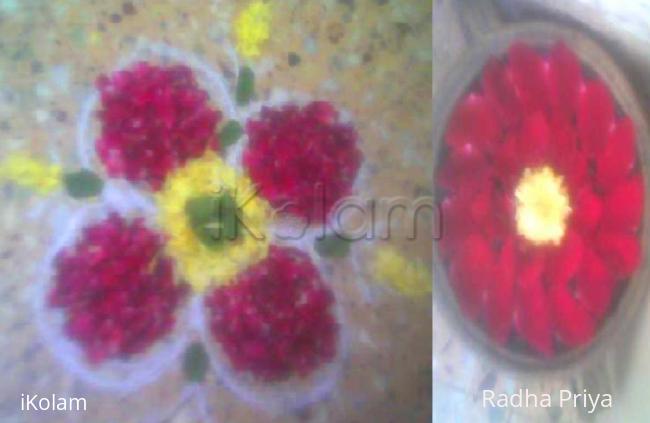 Rangoli: Flower rangoli