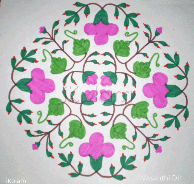 Rangoli: Dotted Kolam