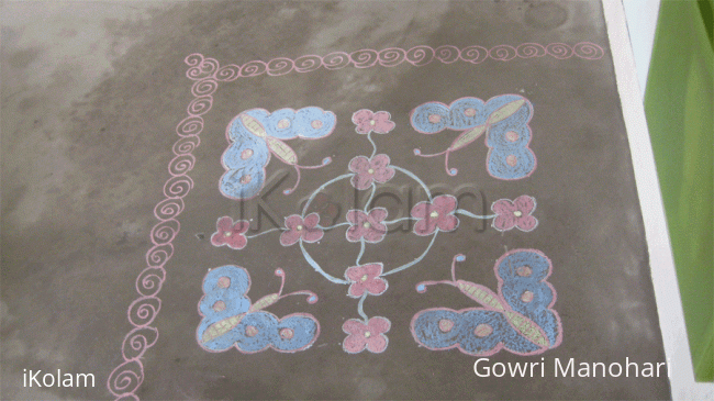 Rangoli: Chalk kolam in Singapore!!!