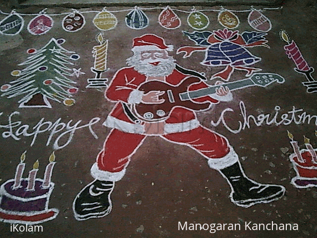 Rangoli: Christmas - Santa