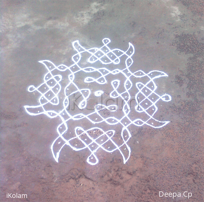 Rangoli: Sikkal kolam - 27