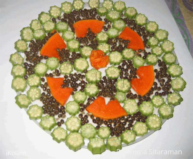 Rangoli: Vegetarian Kolam