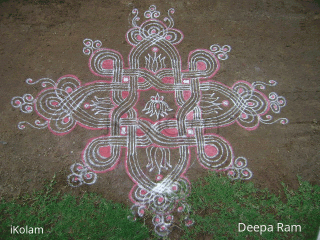 Rangoli: Virodhi new year kolam