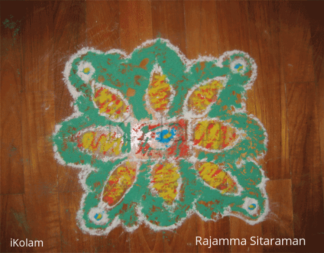 Rangoli: My first dotted kolam