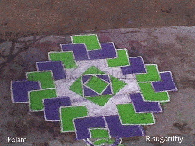 Rangoli: Step kolam