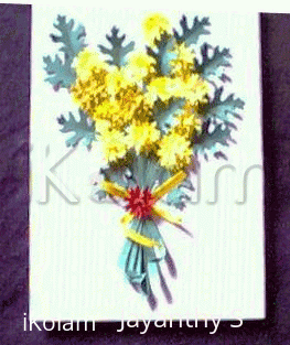 Rangoli: Sunflower bouquet