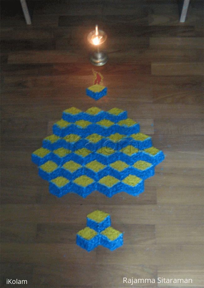 Rangoli: 3-D rangoli