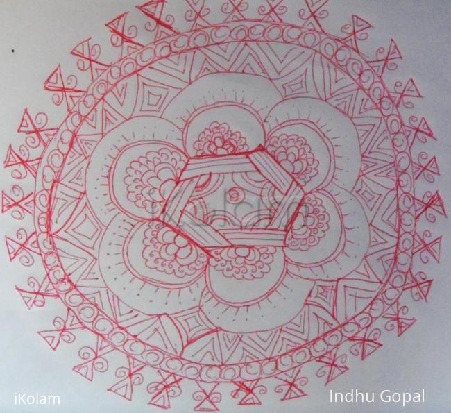 Rangoli: Note book kolam